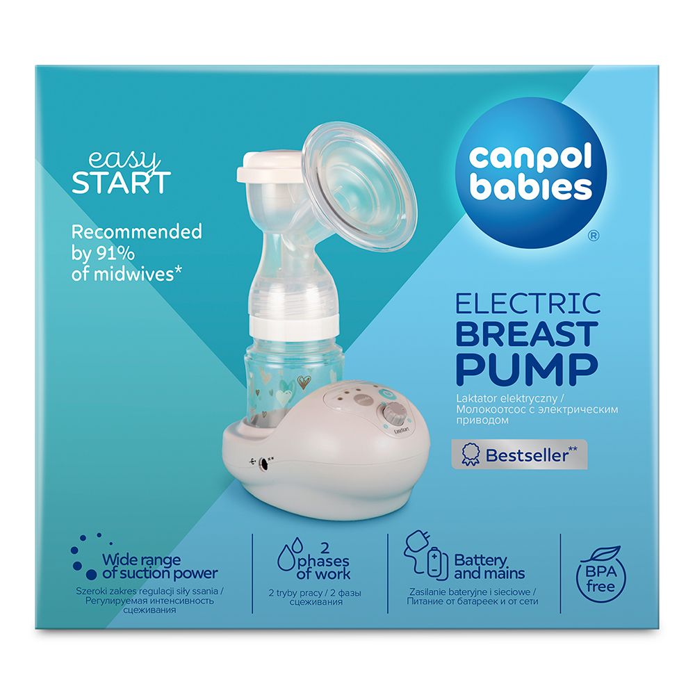 Электрический молокоотсос Canpol babies EasyStart