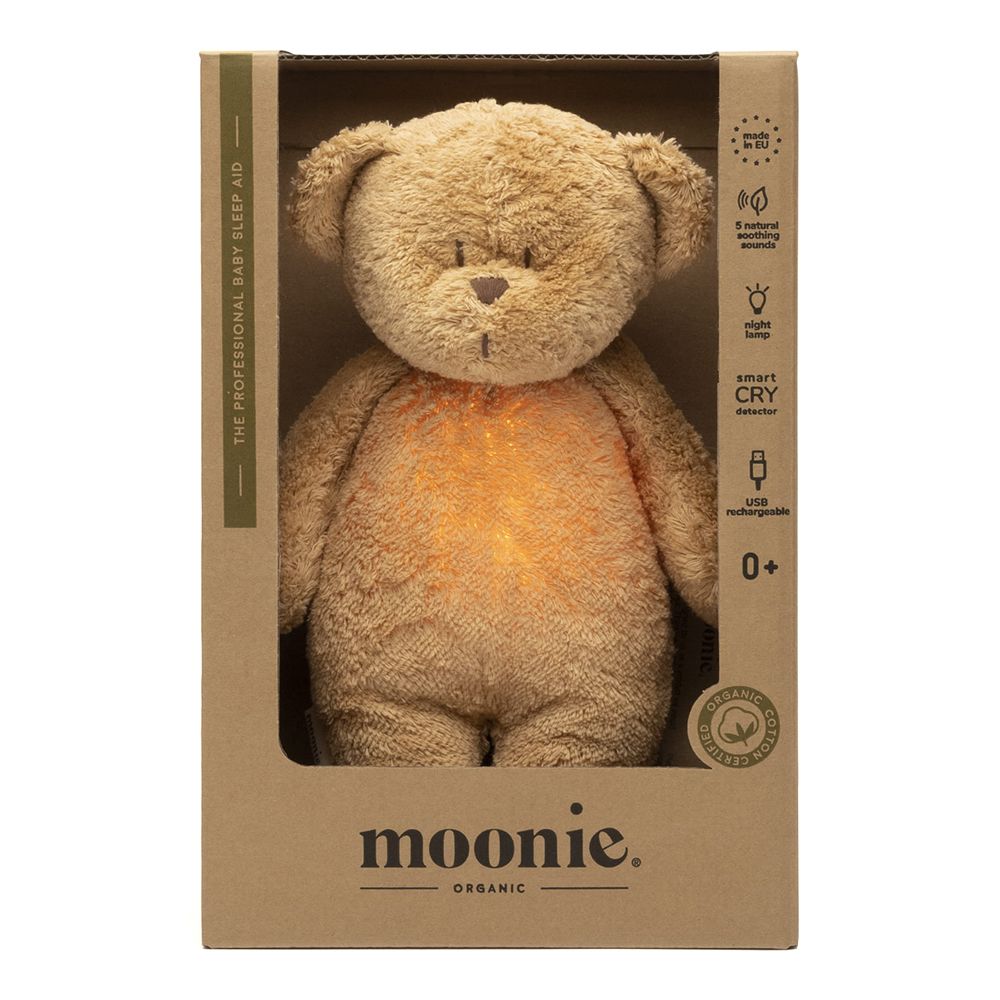 Moonie Organic Bear with Pink Noise Cappuccino