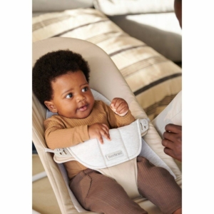 BabyBjörn Balance Soft Bouncer beige/grey cotton/jersey light grey frame