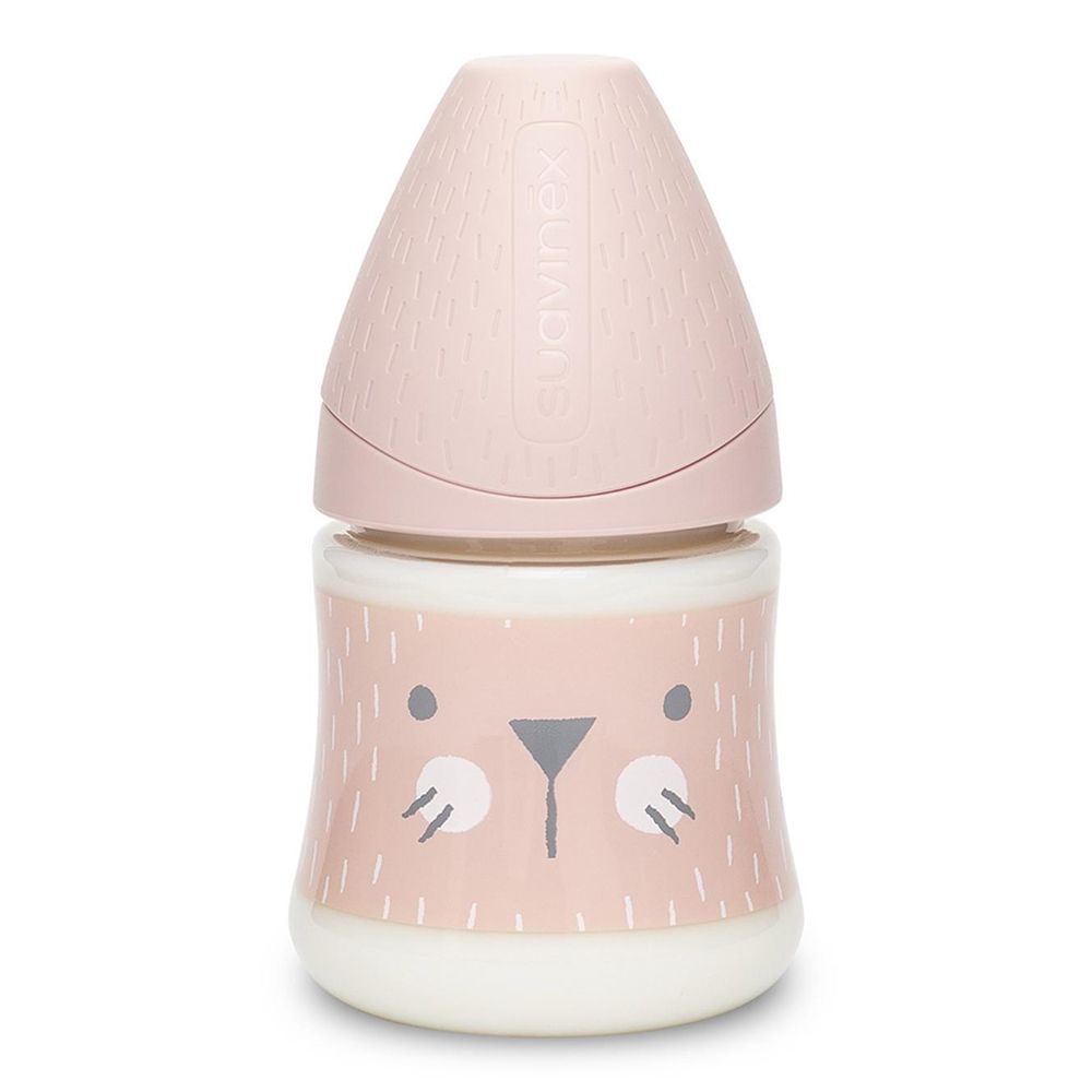 Suavinex Hygge Baby Premium Feeding Bottle 0+, 150 ml pink