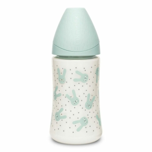 Suavinex Hygge Baby Premium Feeding Bottle 0+, 270 ml green