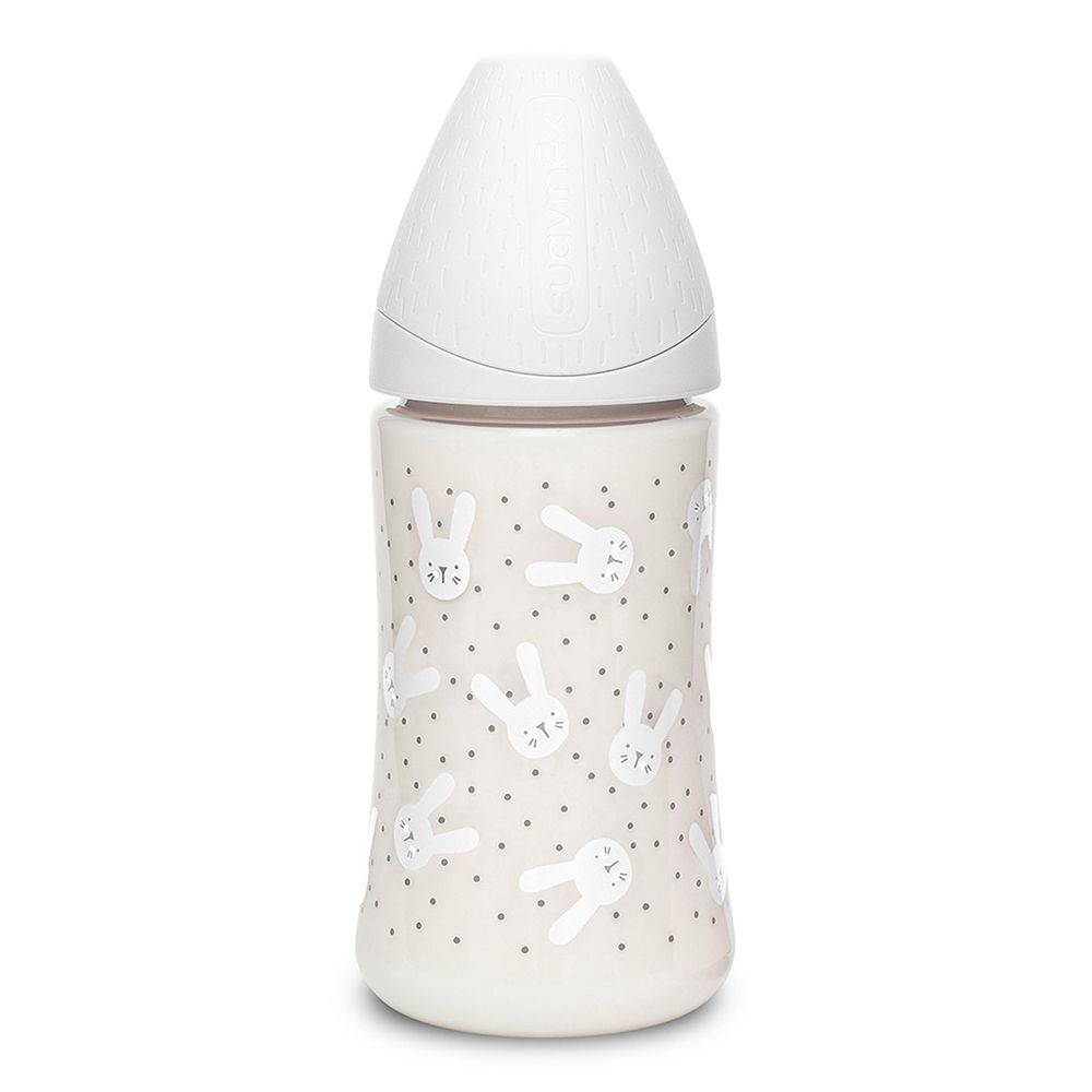 Suavinex Hygge Baby Premium Feeding Bottle 0+, 270 ml grey