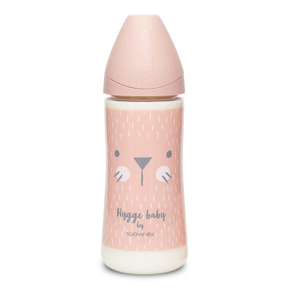 Lutipudel Suavinex Hygge Baby Premium 4+, 360 ml pink