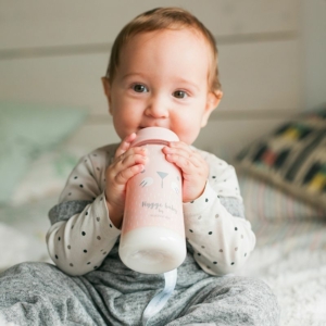 Suavinex Hygge Baby Premium Feeding Bottle 4+, 360 ml pink