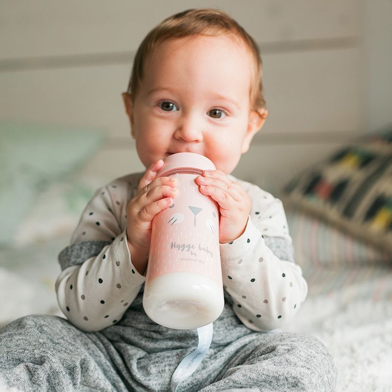 Suavinex Hygge Baby Premium Feeding Bottle 4+, 360 ml pink
