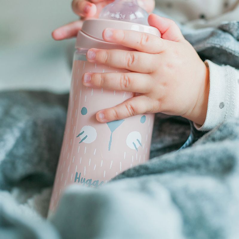 Suavinex Hygge Baby Premium Feeding Bottle 4+, 360 ml pink