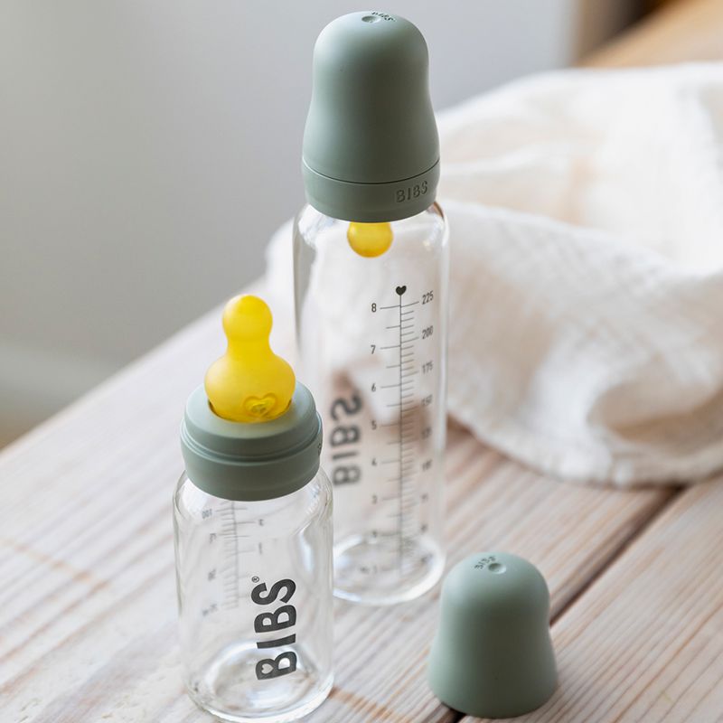 BIBS Complete Set Glass Bottle sage
