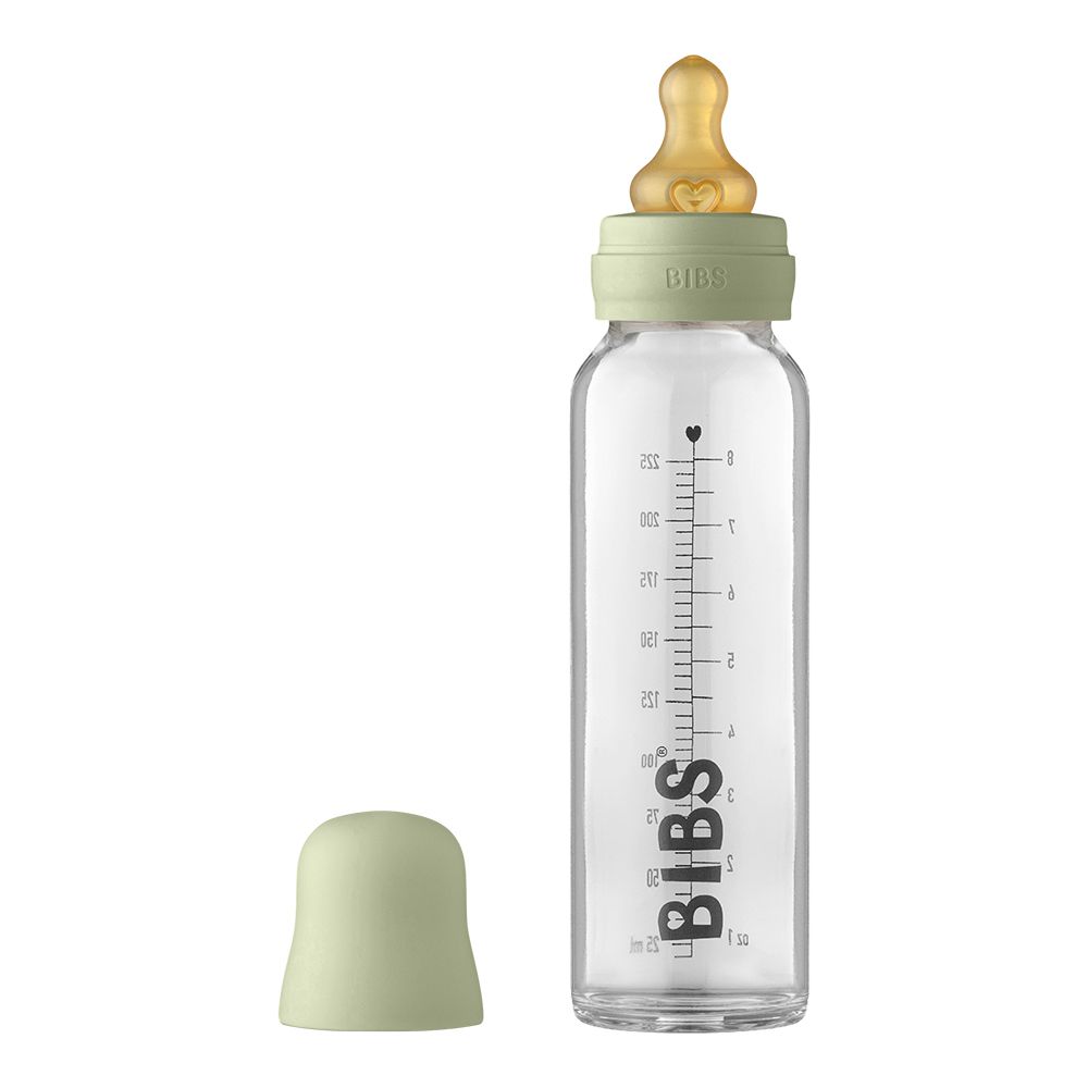 BIBS lutipudel klaasist Complete Set sage 225 ml