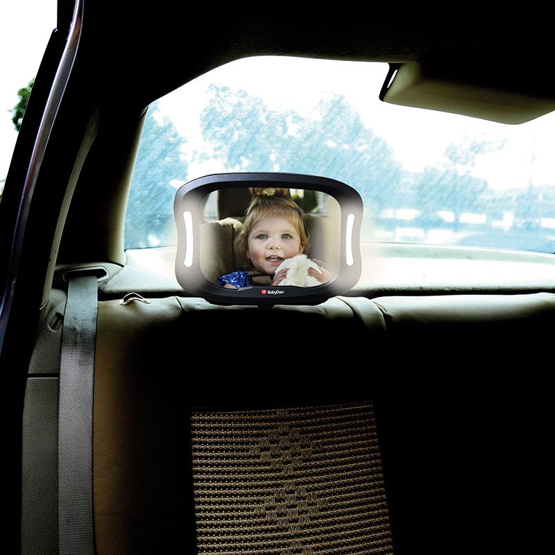 BabyDan LED Car Seat Mirror