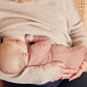 MORI Ribbed Clever Zip Sleepsuit, 0-9 m rose