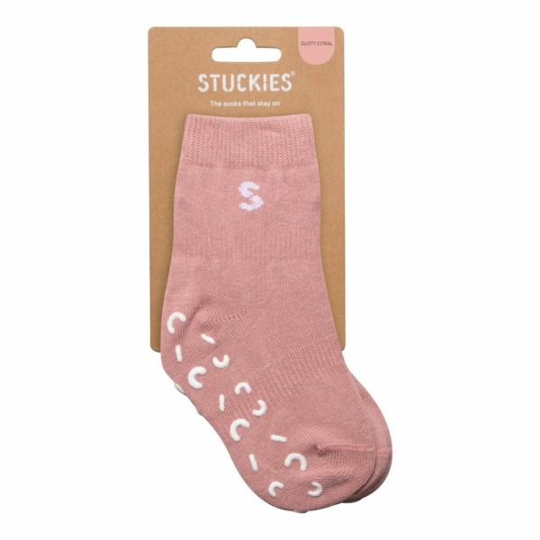 Puuvillased sokid Stuckies dusty coral
