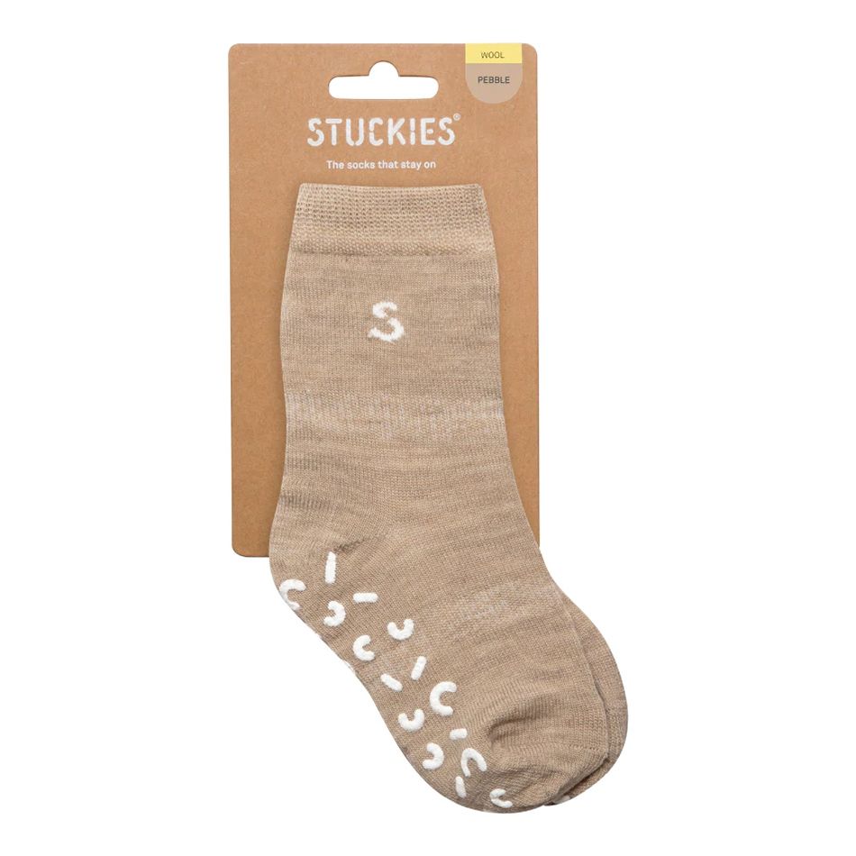 Stuckies Wool Socks pebble