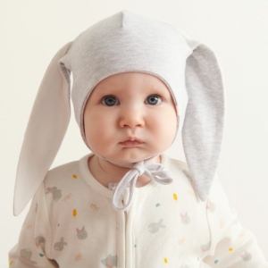Шапка MORI Bunny grey