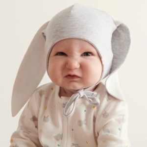 Шапка MORI Bunny grey