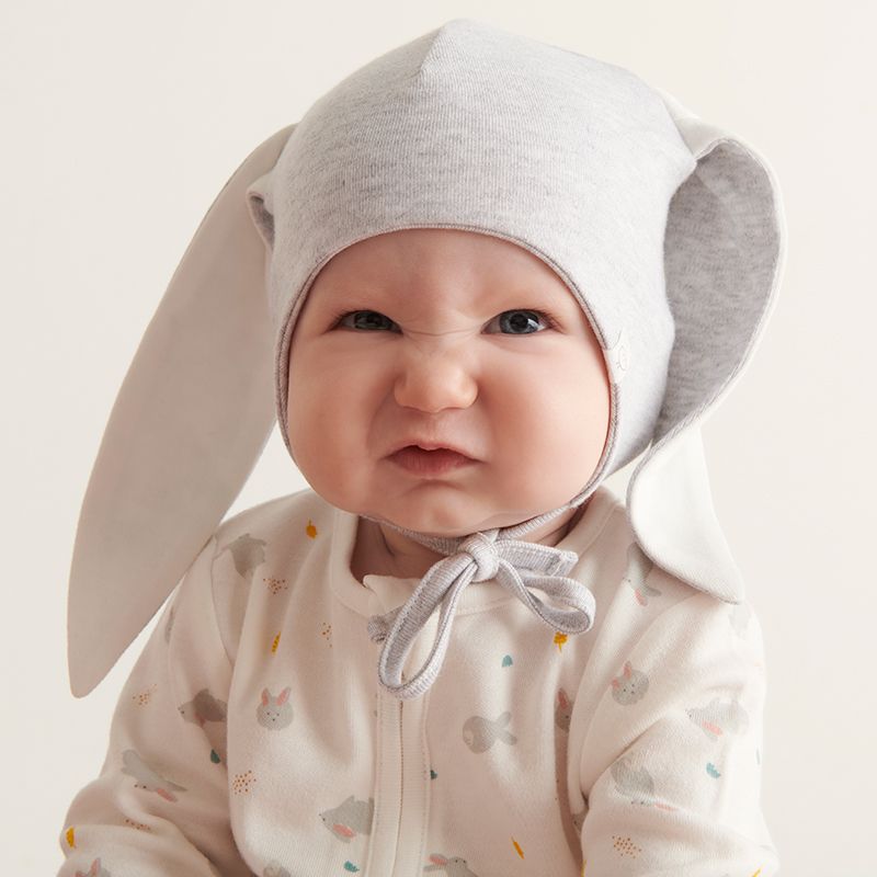 Шапка MORI Bunny grey
