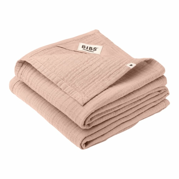 Муслиновое полотенце BIBS, 2 шт Blush