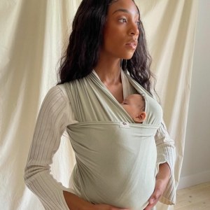 Coracor Natural Dye Baby Wrap olive