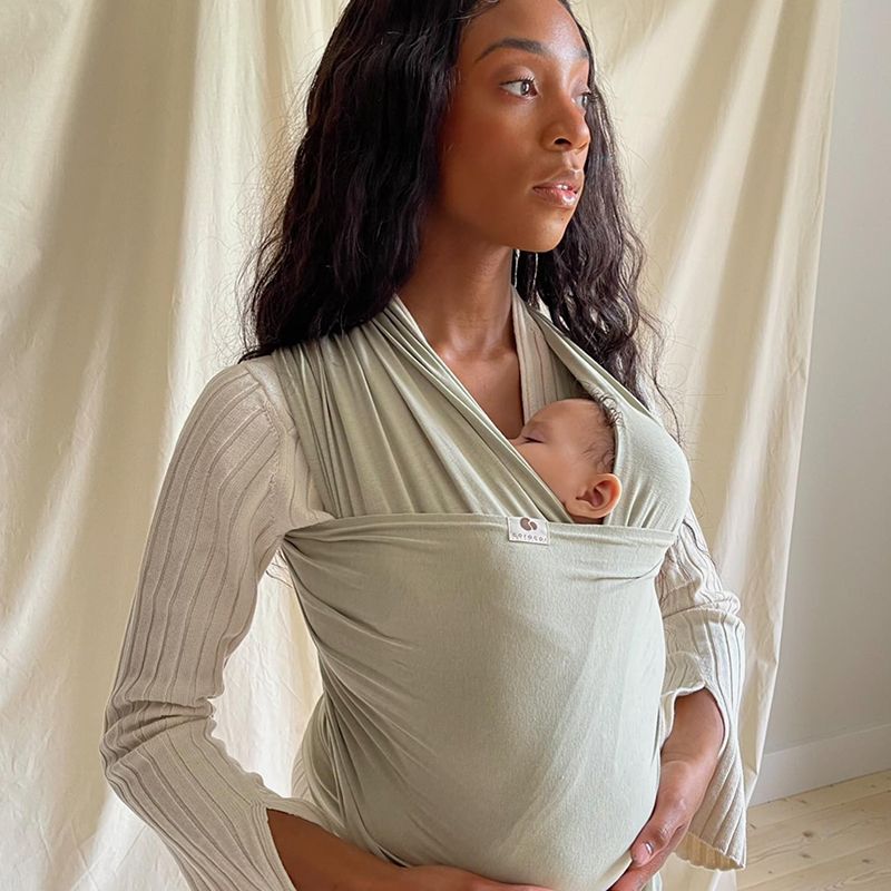 Coracor Natural Dye Baby Wrap olive