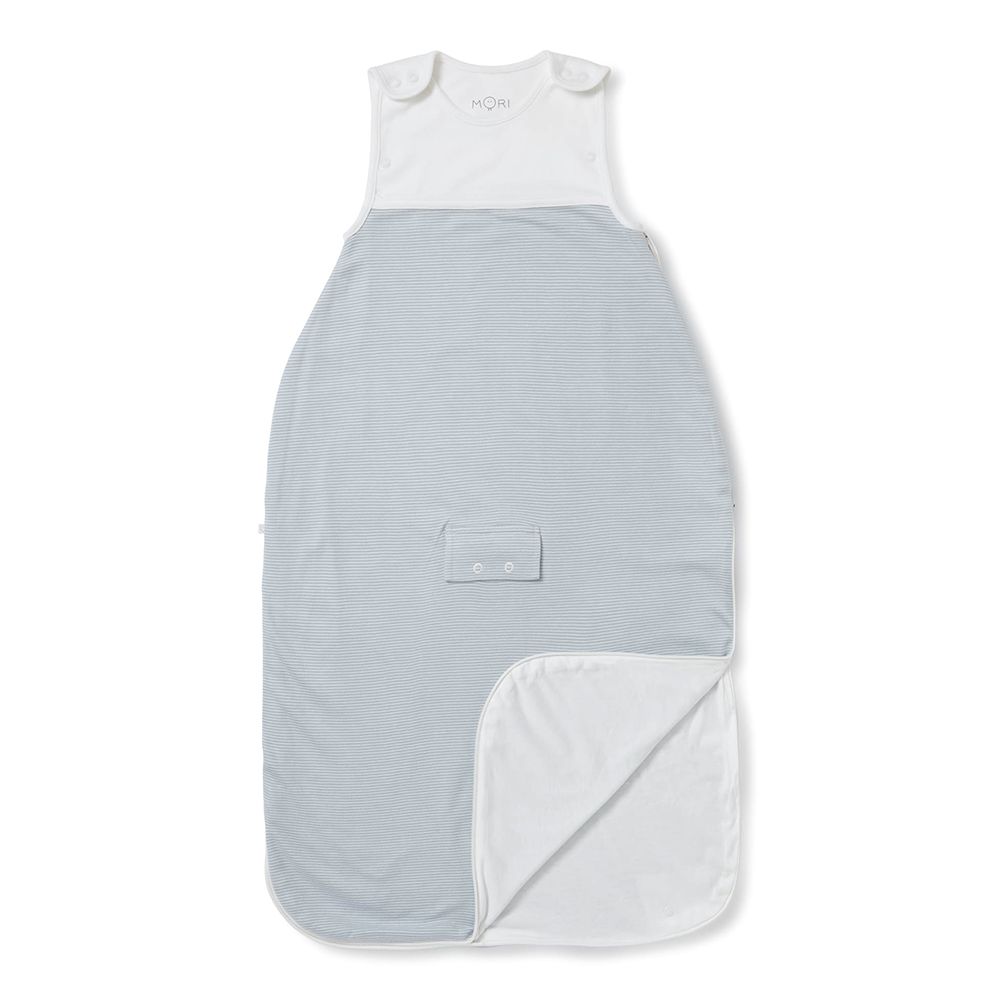 MORI Clever Sleeping Bag 0.5 TOG blue stripe