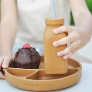 Minikoioi Silicone Suction Plate woody brown