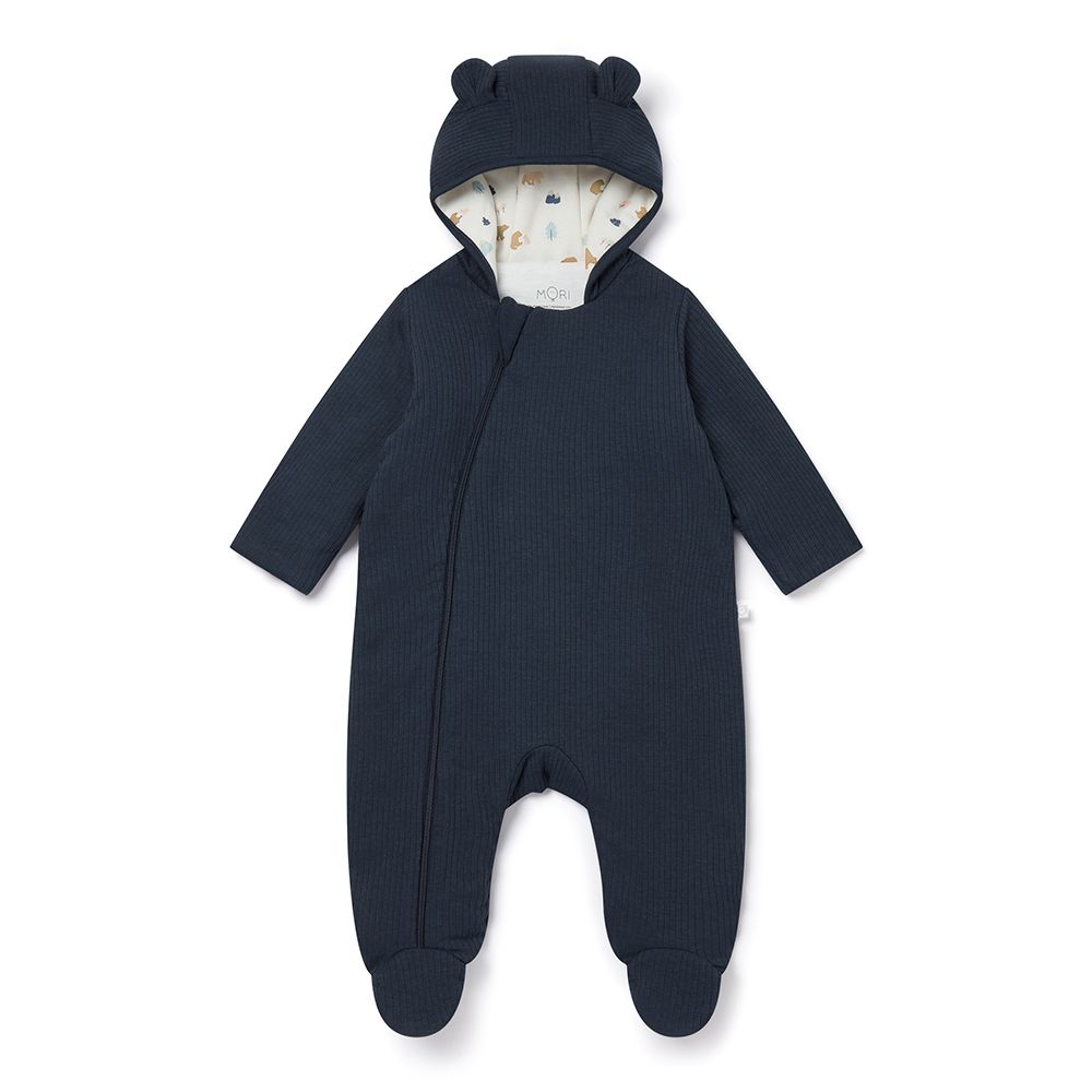 MORI Hooded Pramsuit navy