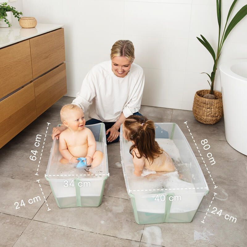kokkupandav-lastevann-stokke-flexi-bath-green-06 Складная ванночка Stokke Flexi Bath green