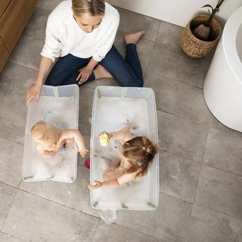 kokkupandav-lastevann-stokke-flexi-bath-green-07 Складная ванночка Stokke Flexi Bath green