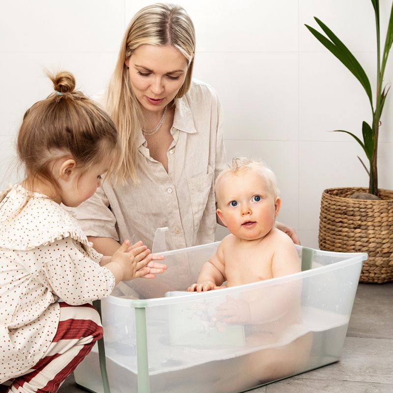 kokkupandav-lastevann-stokke-flexi-bath-green-09 Складная ванночка Stokke Flexi Bath green