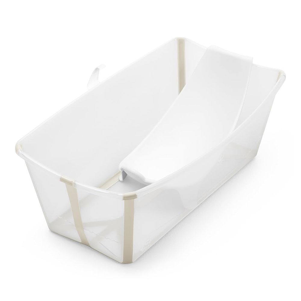 lastevann-koos-beebitoega-stokke-flexi-bath-beige-01 Kokkupandav lastevann koos beebitoega Stokke Flexi Bath Beige