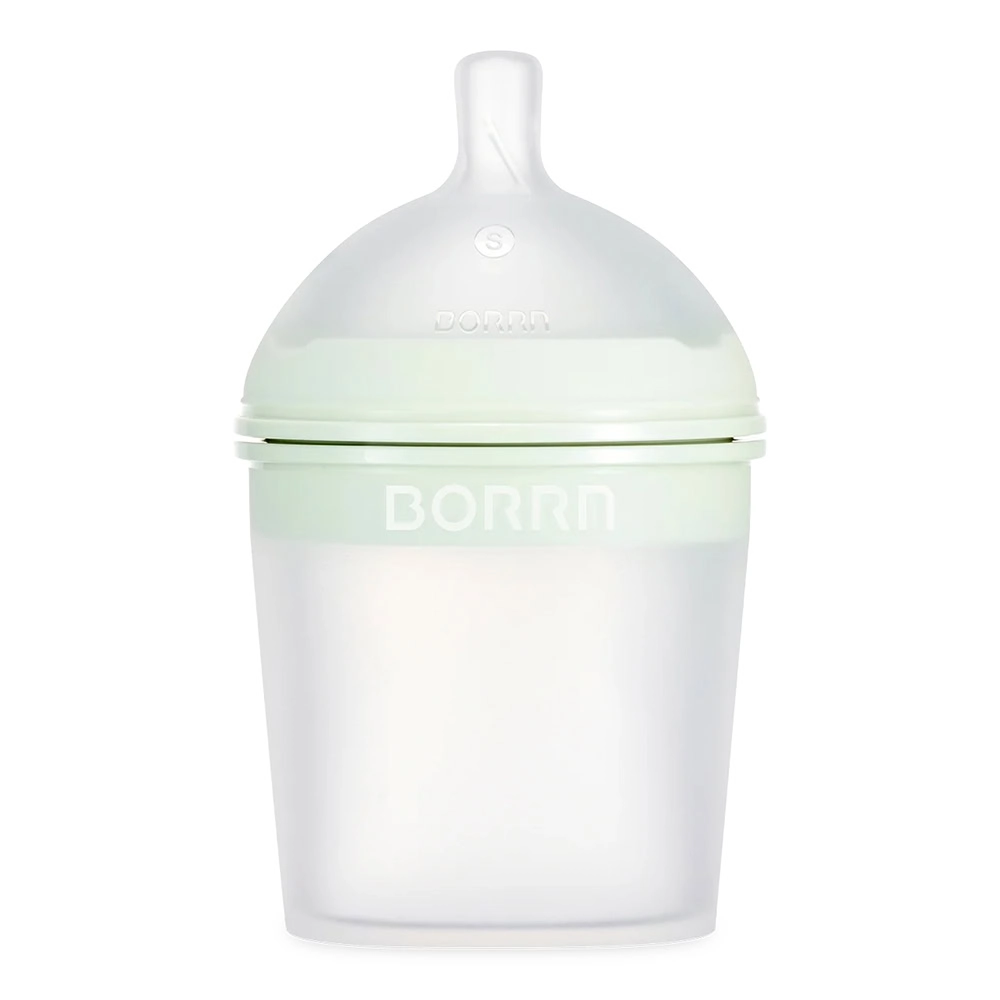 Silikoonist lutipudel BORRN 0+ 150 ml Green