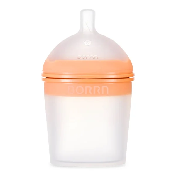 Silikoonist lutipudel BORRN 0+ 150 ml Orange