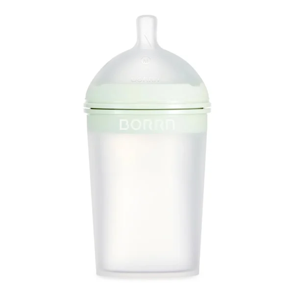 Silikoonist lutipudel BORRN 3+, 240 ml Green