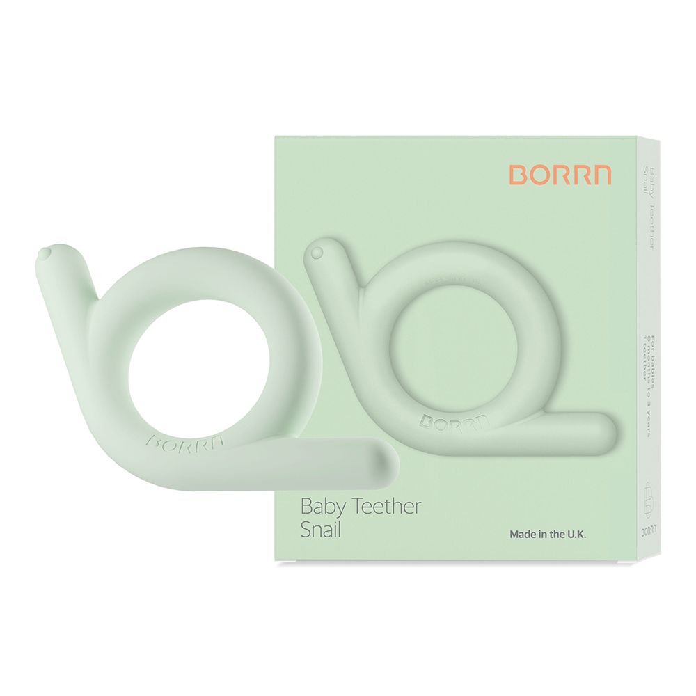 Прорезыватель BORRN Animal Snail Green