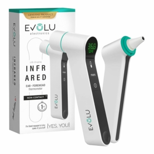 Evolu Non Contact 3in1 Infrared Ear Thermometer (forehead/ear/objects)