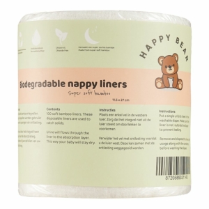 Happy Bear Disposable Diaper Liners, 100 pcs