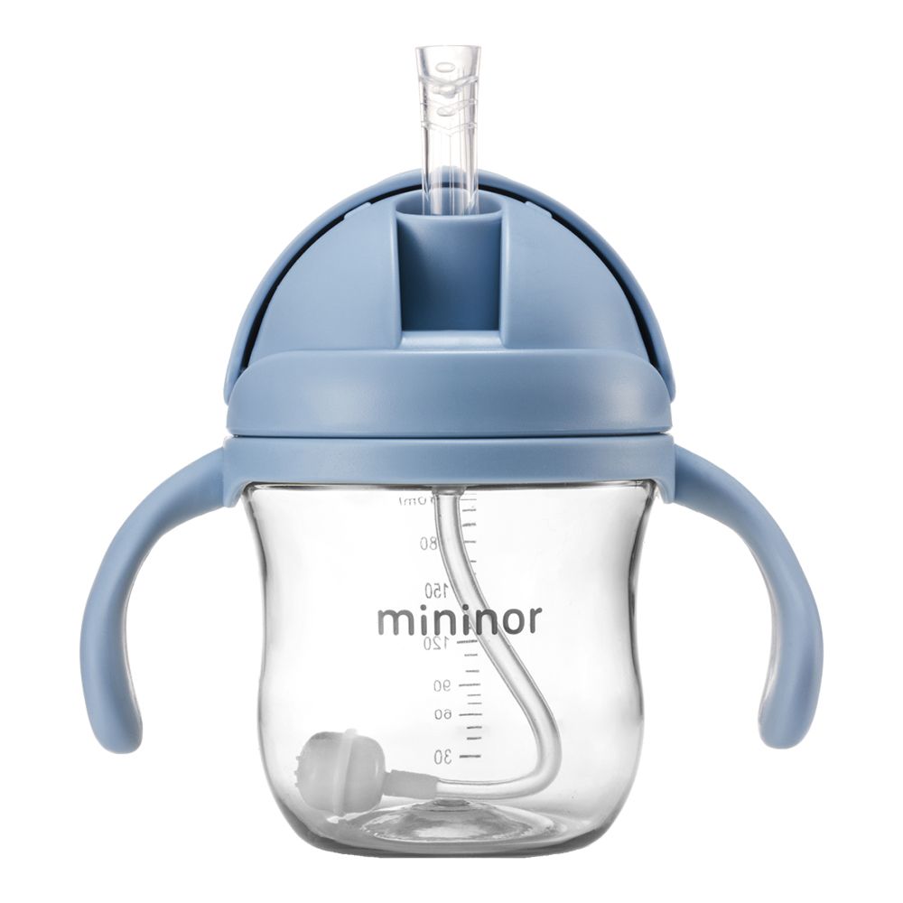 Поильник с трубочкой Mininor 220 мл Blue