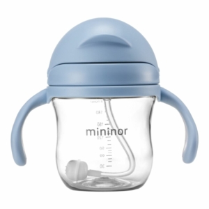 Поильник с трубочкой Mininor 220 мл Blue