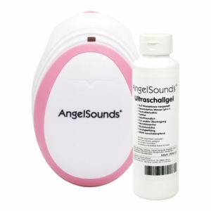 AngelSounds JPD-100S Mini Fetal Doppler + Gel 250 ml
