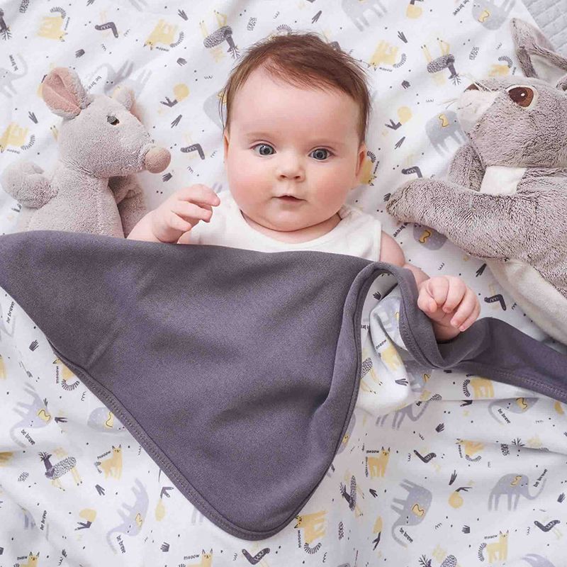 Детское одеяло Ceba Baby Dark Grey/Elephant