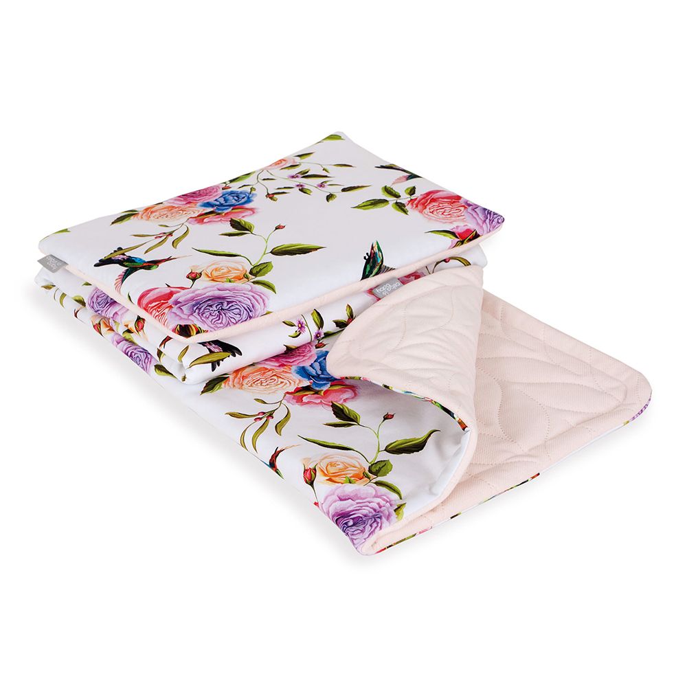 Ceba Baby Blanket and Pillow, 75x100/30x40 Flores