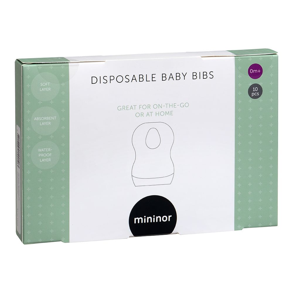 Mininor Disposable Bibs, 10 pcs