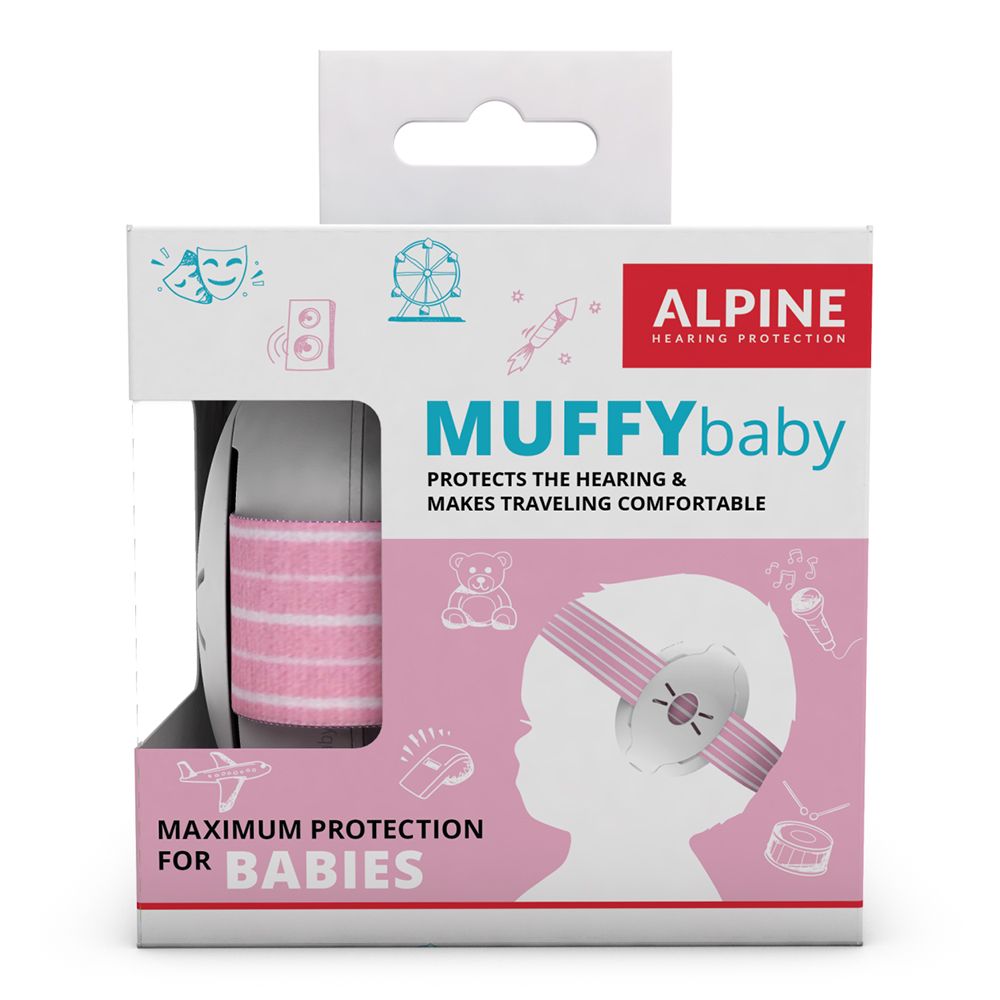 Alpine Muffy Baby Protective Earmuffs Pink