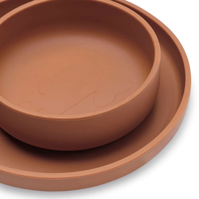 Silikoonist nõudekomplekt Jollein Caramel