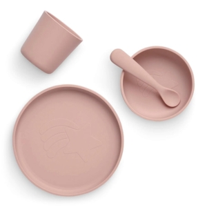 Jollein Silicone Tableware Set Pink