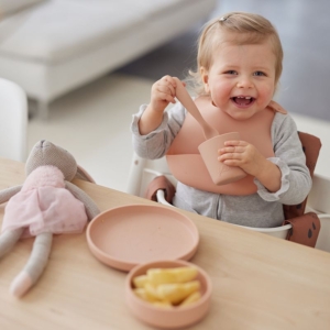 Jollein Silicone Tableware Set Pink