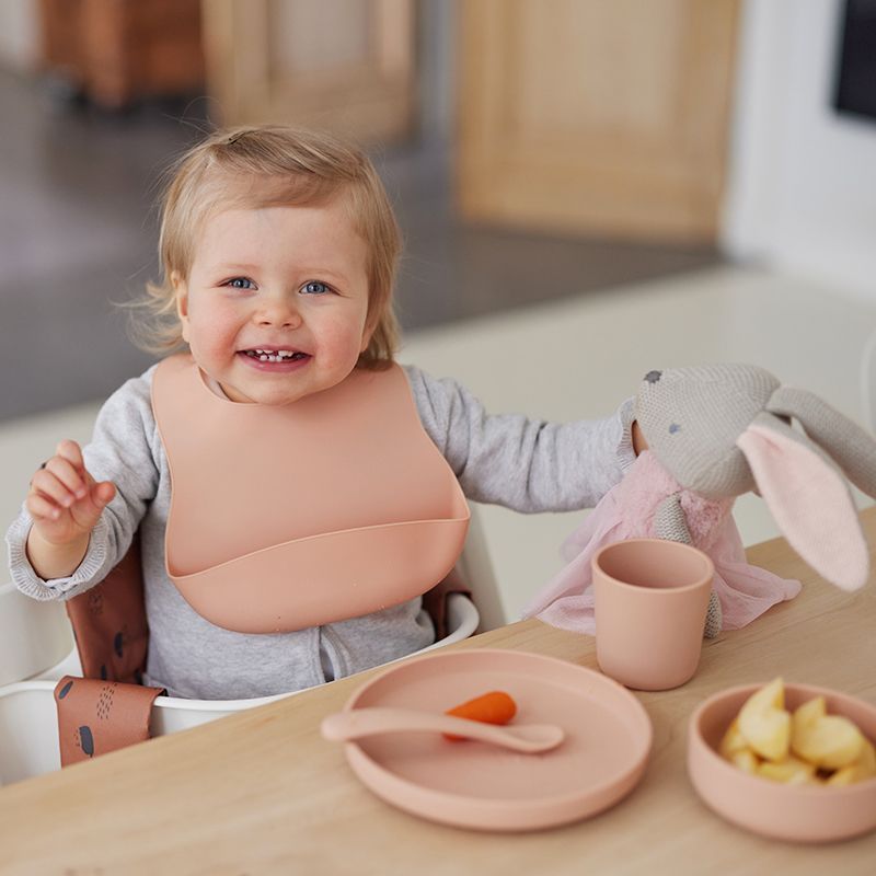 Jollein Silicone Tableware Set Pink