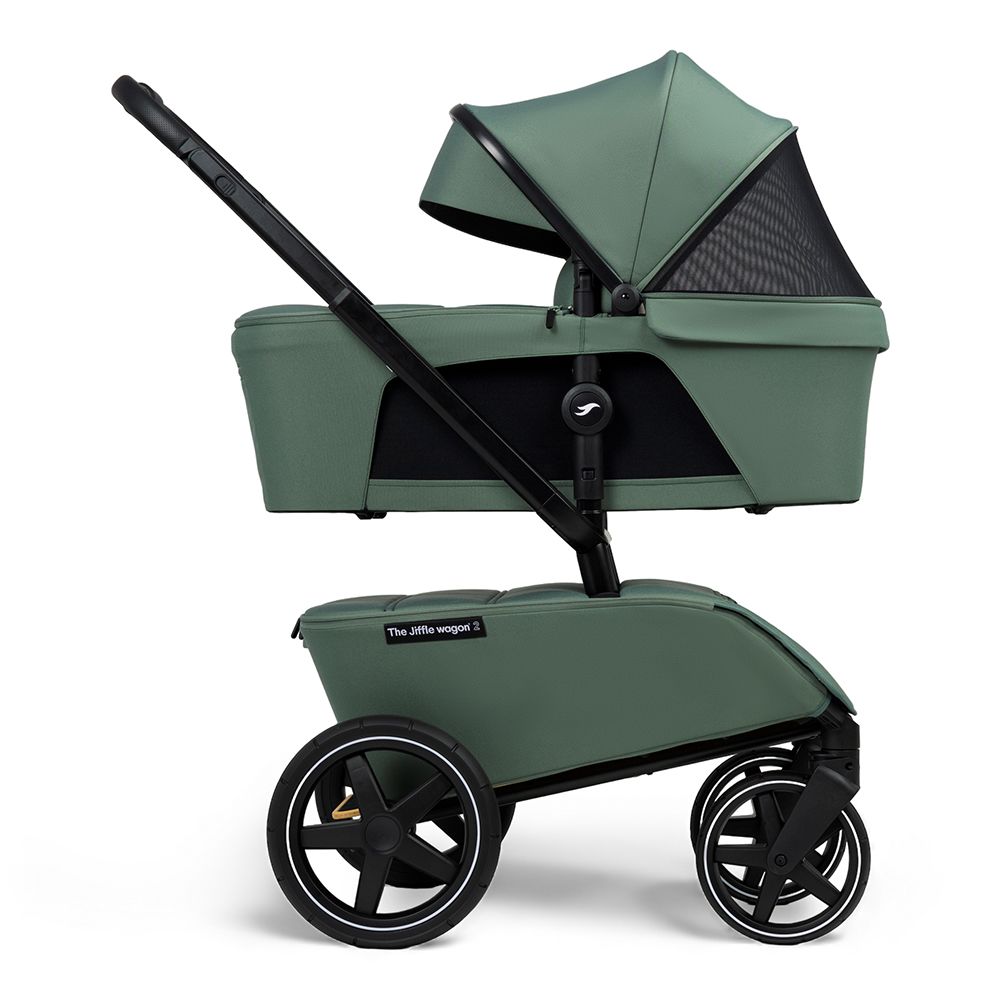 The Jiffle Wagon 2 Stroller Set Pine