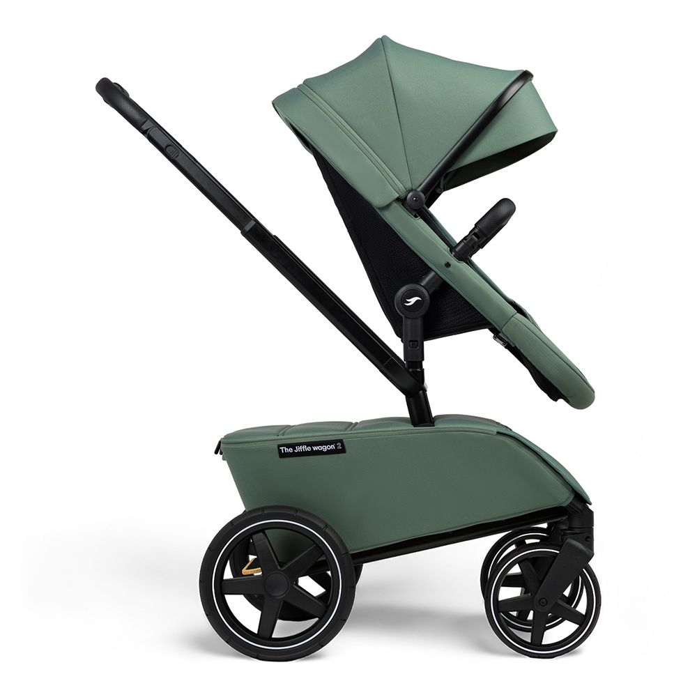 The Jiffle Wagon 2 Stroller Set Pine