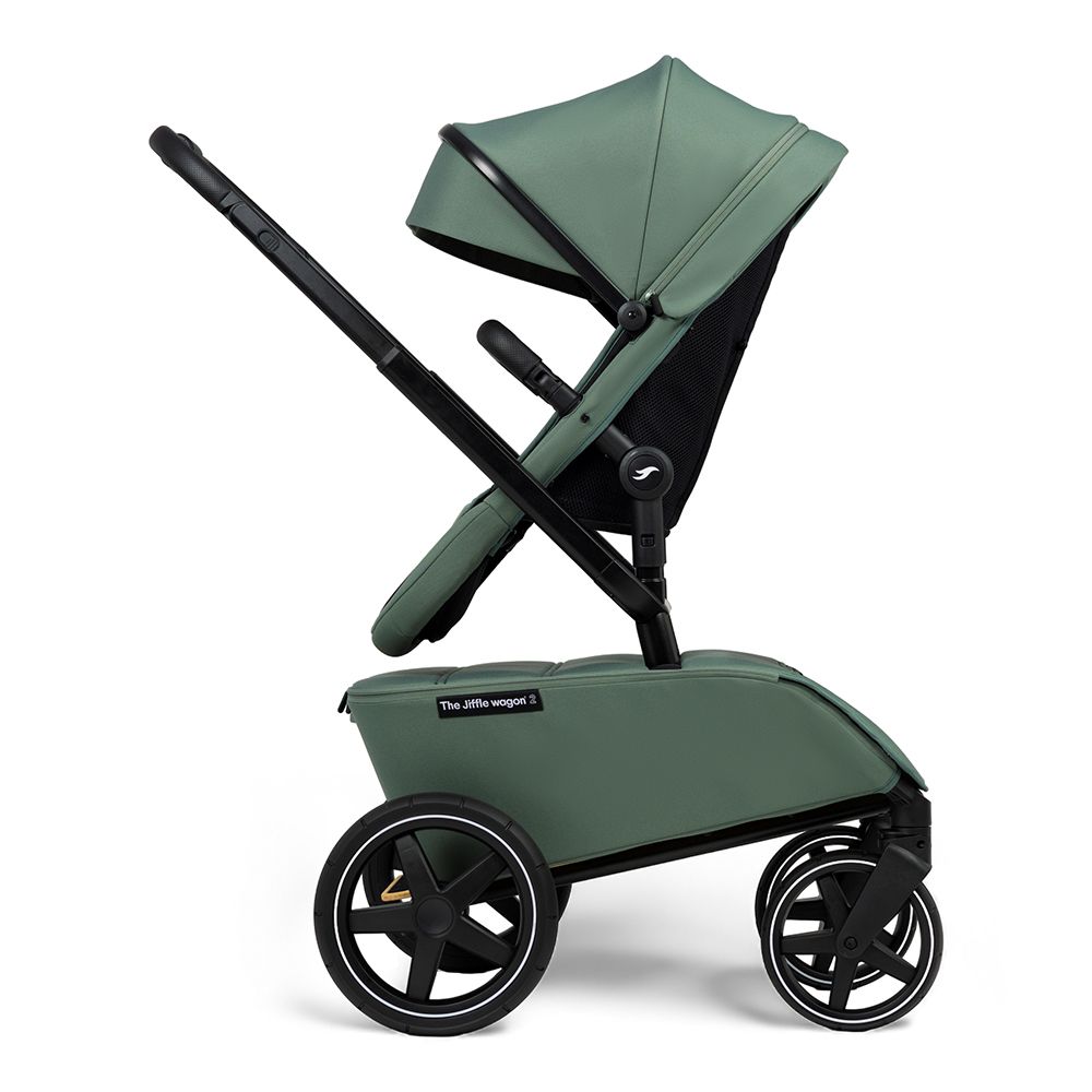 The Jiffle Wagon 2 Stroller Set Pine