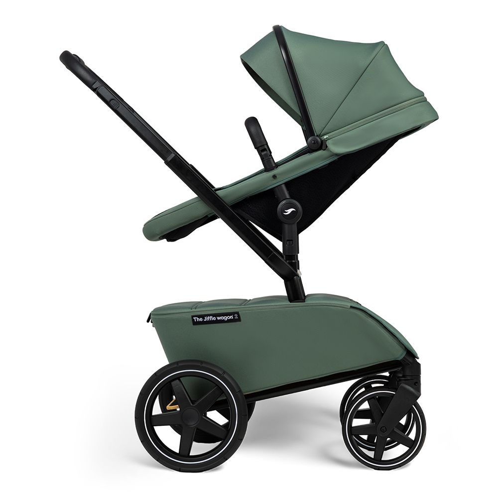 The Jiffle Wagon 2 Stroller Set Pine